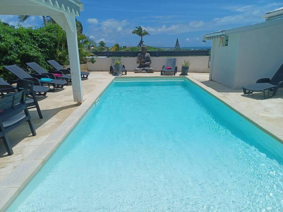 Villa Vue Mer 180°, Piscine Saint-Francois  Luaran gambar